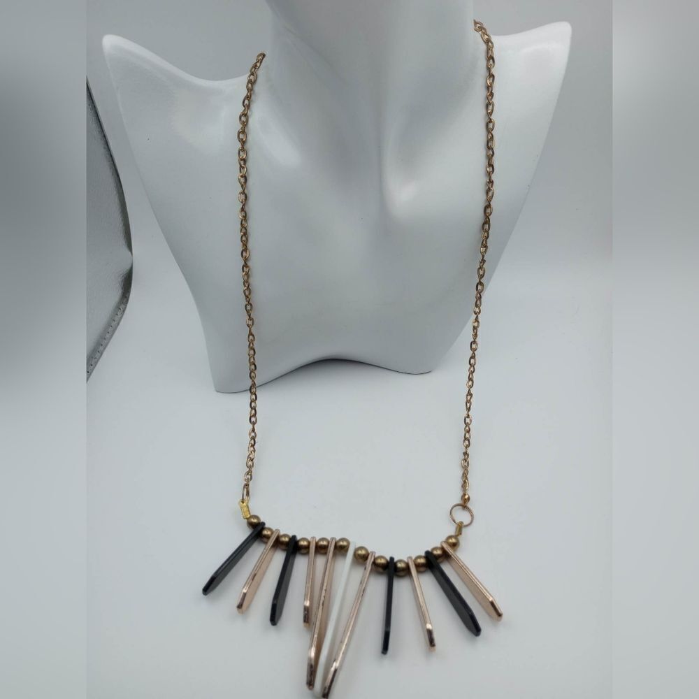 AztecΒ goddessβrising starβ spikedβnecklace